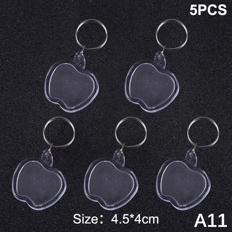 porte clés transparent moderne imprimé ❤️ You étoile super dad anneau métallique