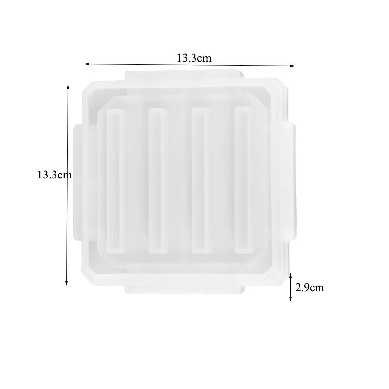 moulages silicones coquetiers transparents motifs fleurs dandelions geometriques decoration maison bricolage artisanal