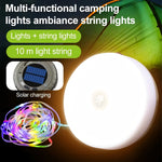 lampe camping solaire guirlande lumineuse led multiple modes charge type