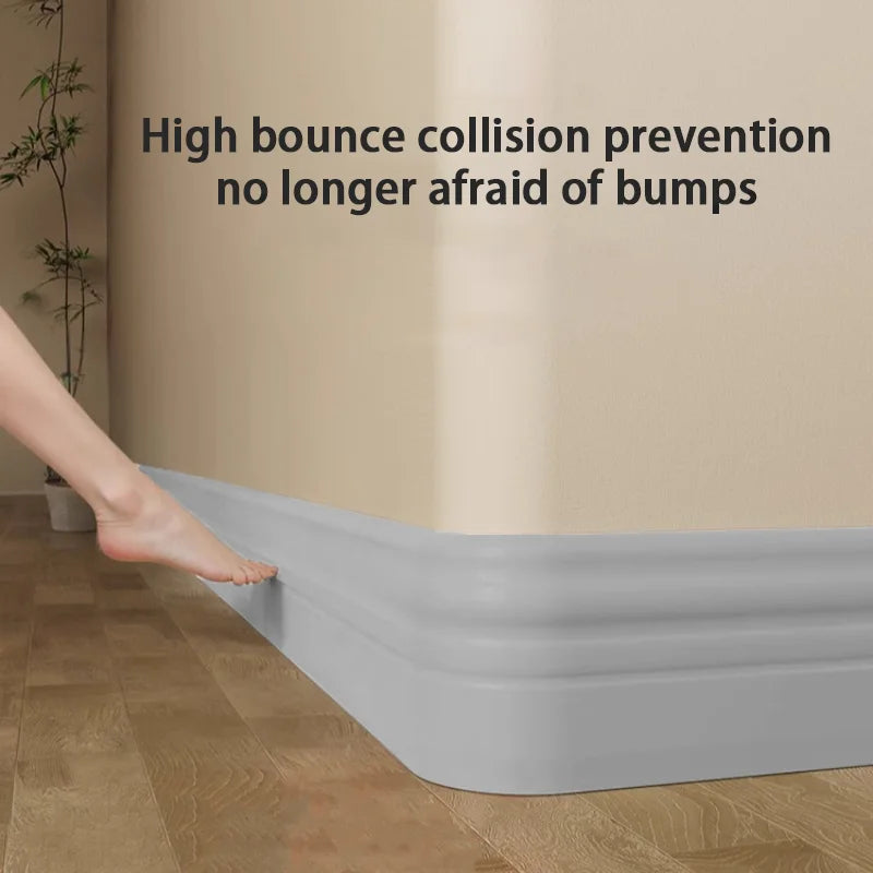 plinthe auto adhésive protection murale 6m noir beige gris classique résistante pvc