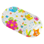 tapis bain antidérapant animaux marins poissons dauphins motifs floraux enfantin ludique transparent ventouses