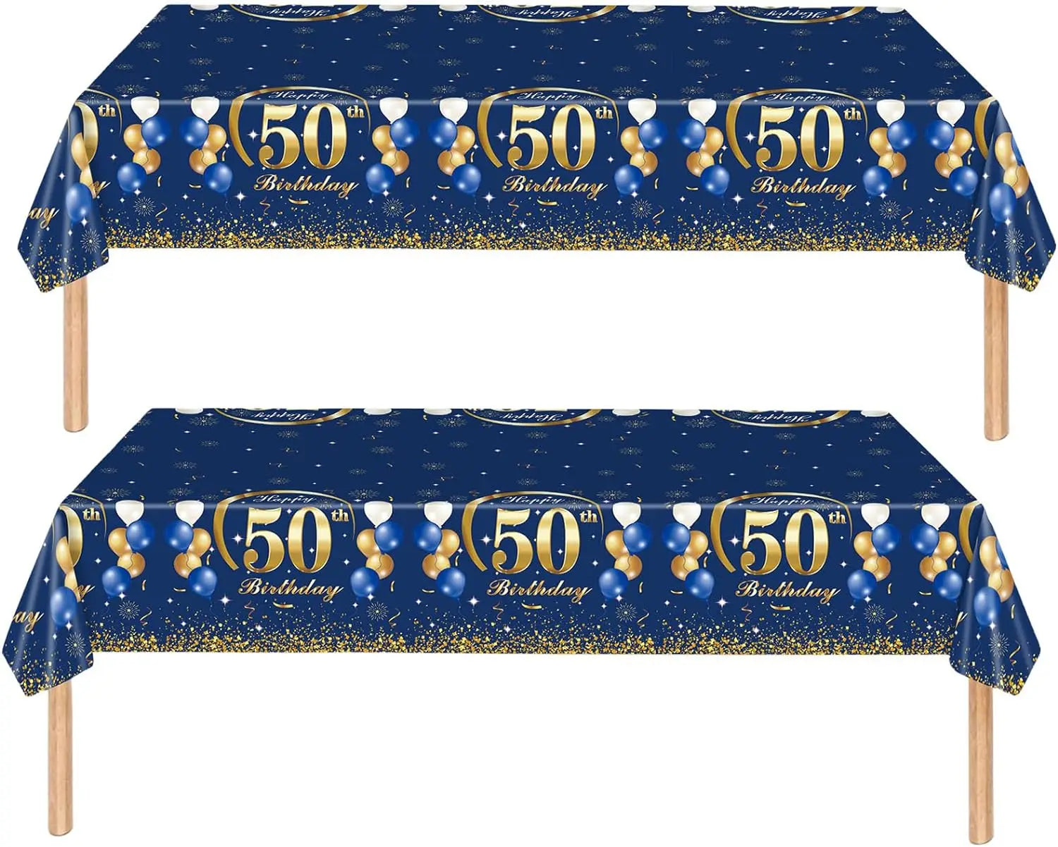 Détail des motifs dorés sur fond bleu marine