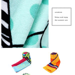 serviette plage rose personnalisable rayures cœur absorption rapide microfibre moderne compressée machine