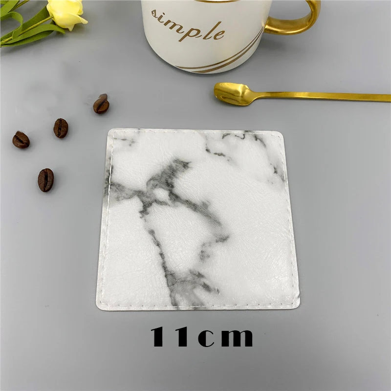serviettes table marbre modernes adhésives blanches noires minimalistes