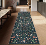 tapis décoratif floral antidérapant moderne salon couloir chambre extérieur sol doux polypropylène motifs végétaux