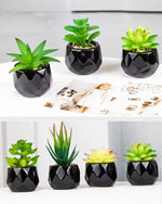plantes artificielles bonsaï vertes modernes pot poterie décoration intérieure extérieure jardin