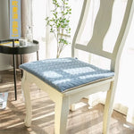 coussin chaise salle manger mousse mémoire forme motif feuilles vert gris