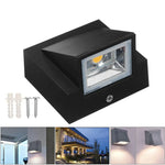 applique murale led moderne ip65 85v 265v noir blanc contemporaine surface mounted vis cable