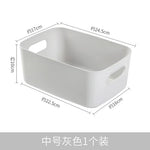 boîtes rangement réutilisables plastique blanc beige moderne minimaliste poignées intégrées chambre cuisine salle bains