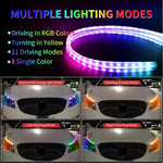 ruban led multicolore moderne app contrôlable adhésif 12v 60cm 45cm 30cm fluo