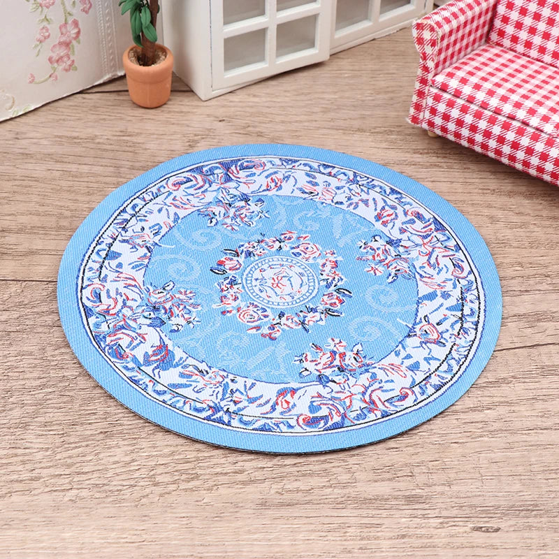 tapis peluche floral rouge bleu vert rose classique sports enfants maison poupée