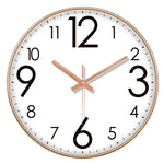 horloge murale quartz aiguille noir blanc simple facile lecture minimaliste sans tic tac moderne