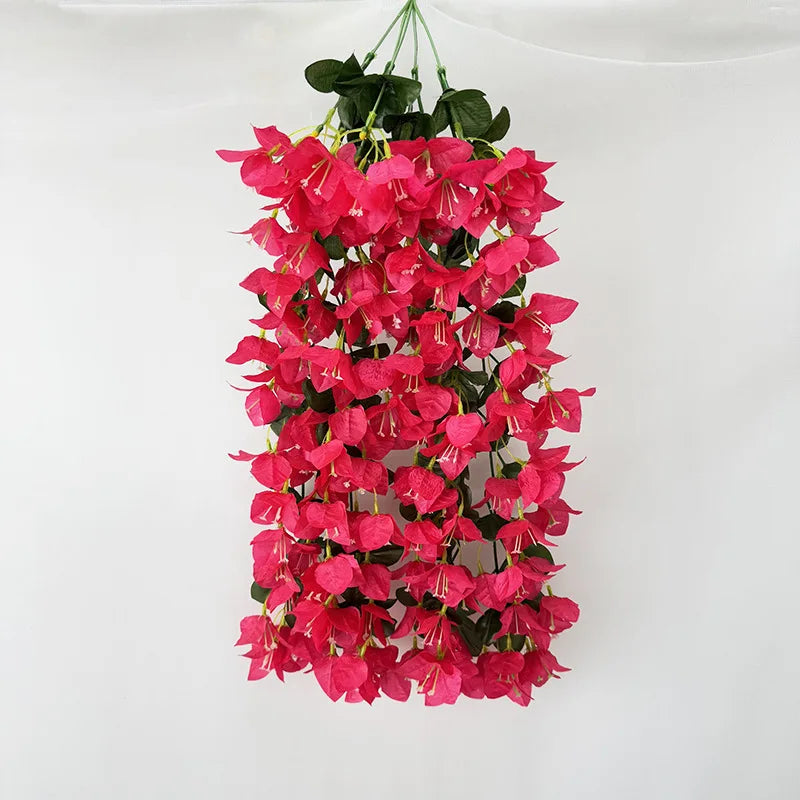 guirlande fleurs artificielles 88cm rose violet rouge blanc intérieur décoration mariage anniversaire