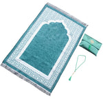 tapis prière musulman flocage antidérapant moderne noir violet rose marron gris bleu İslam présentation