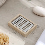 support savon pierre naturelle texture granulée minimaliste couleur beige clairintérieur décoration objet decoratif opacité