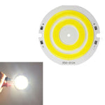 plaque led circulaire blanc orange double anneau concentrique moderne 42mm 50mm