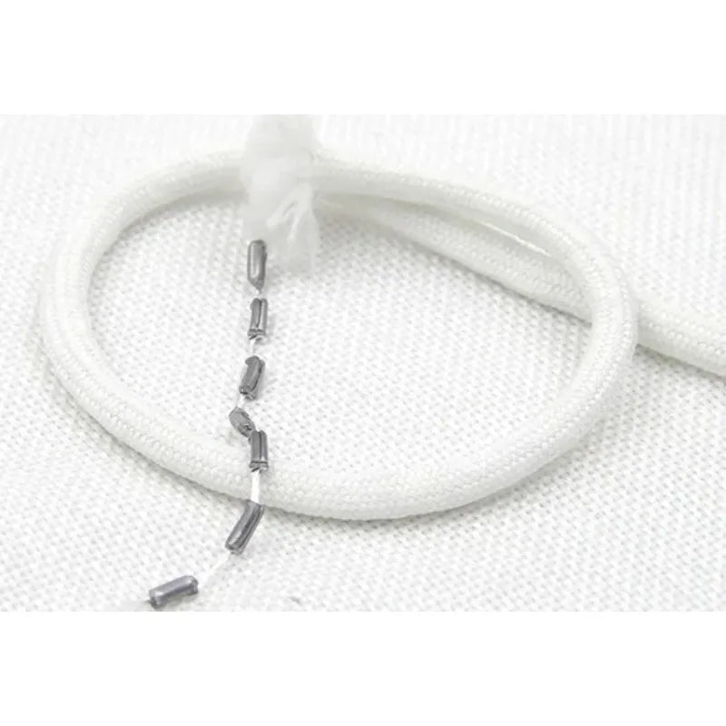 corde acier inoxydable blanc texture tissée opacité simple métalliques volants fenêtres decoration couture