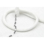corde acier inoxydable blanc texture tissée opacité simple métalliques volants fenêtres decoration couture