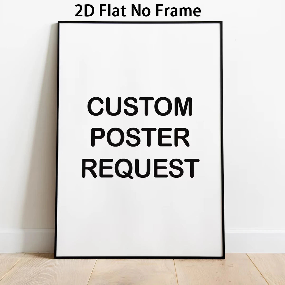 affiches personnalisables minimaliste texte imprimé cadre blanc noir decoration maison salon