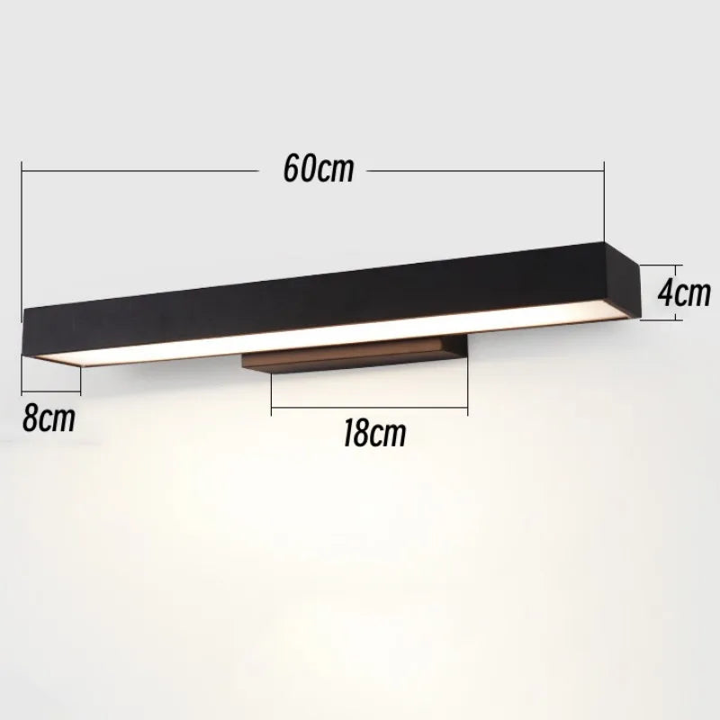 applique murale moderne led ip65 acier inoxydable noir 2492000lm 85265v