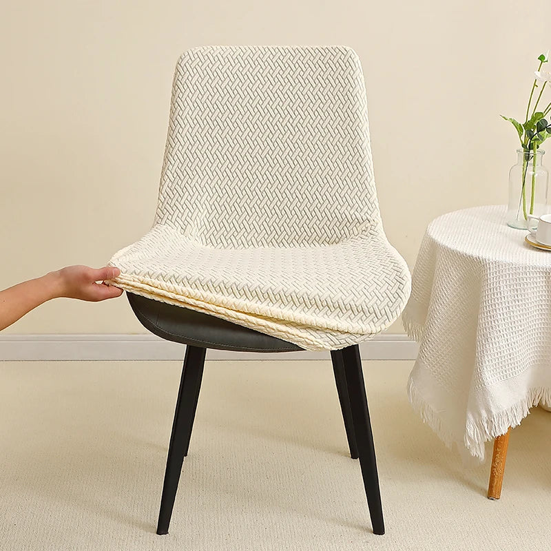 chaises modernes tissu motifs géométriques beige gris bleu opaques extensibles mariages banquets