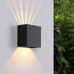 applique murale moderne led éclairage extérieur balcon facile ip55 hydrofuge noir vers haut