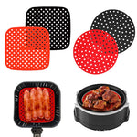 grilles cuisson friteuse air perforées rouge noir modernes clips fixation cuisine