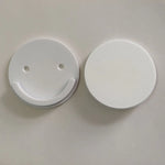 supports muraux adhésifs anti dérapants rideau douche blancs rond lisses moderne 2pcs 4vis