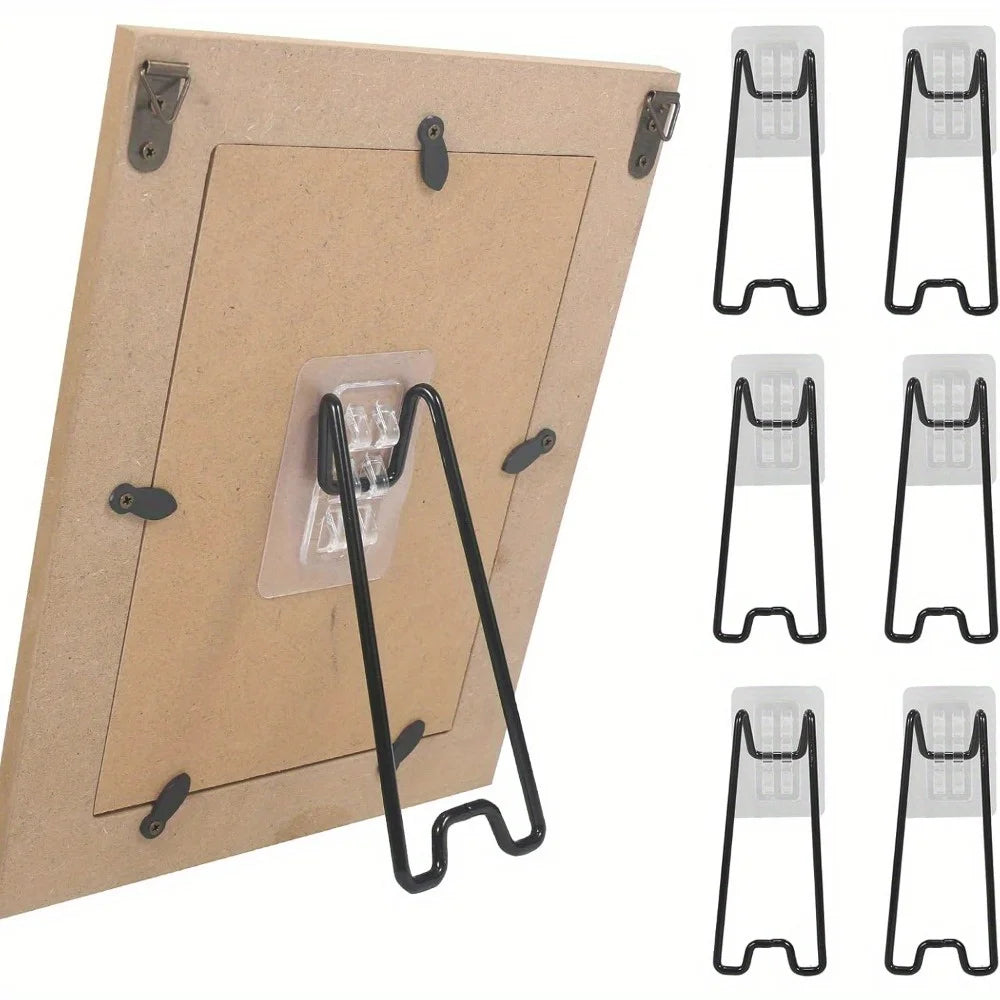 supports photo adhésifs métal noir blanc bois clair décoratifs minimalistes paquet