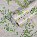 papier peint autocollant fleuri classique résistant humidité chambre salon naturel PVC opaque