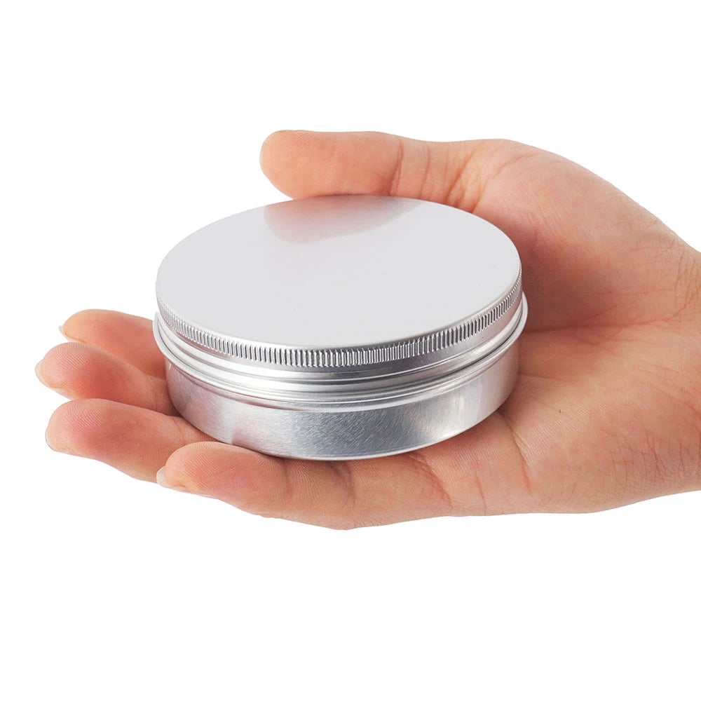 pots métal rechargeables 50ml 100ml cosmétiques baume lèvres tulipes roses utilitaire écologique