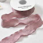 rubans organza rayés texturés couleur unie rose bleu orange beige floral 100 polyester