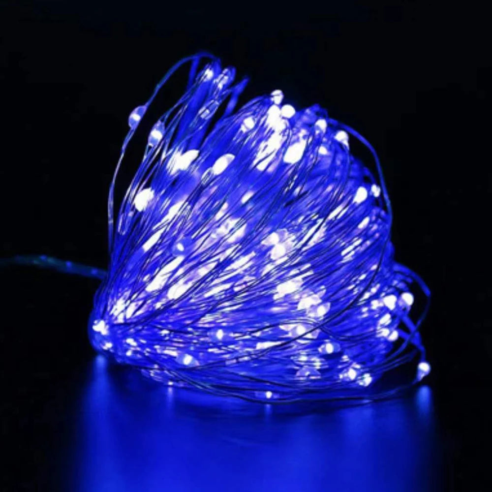 guirlande lumineuse led fil cuivre decoration noel mariage chambre decoration interieure ambiance douce blanche