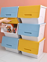Boîte de rangement jouets 80L silicone blanc design coréen