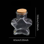 bouteilles étoile transparentes coeurs opalescentes blanches capsules liège vintage decoration mariage anniversaire loisirs créatifs