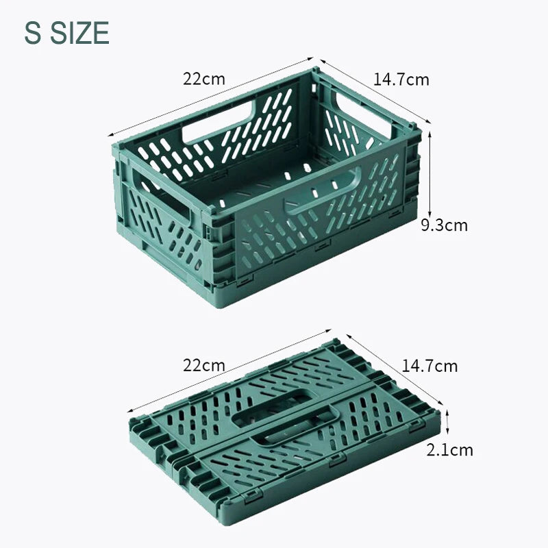 panier rangement pliable plastique poignées jouets maquillage objets divers