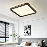 plafonnier led moderne blanc doré noir éclairage chambre salon télécommande minimaliste