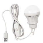 ampoule led blanc moderne usb secteur batterie rechargeable camping travail pêche barbecue