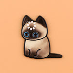 aimants réfrigérateur dessin animé chatons cartoon yeux ouverts poilés variés collection deco