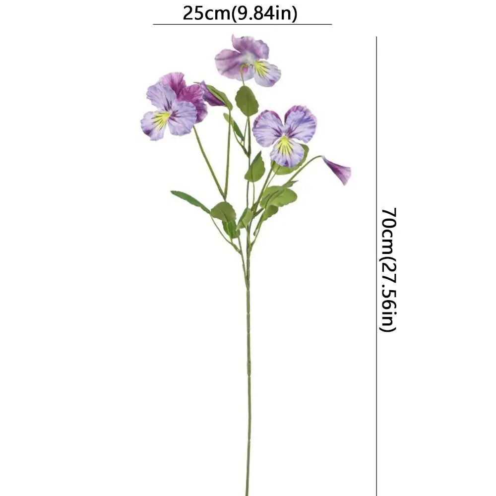 bouquet artificiel violet blanc jaune fleurs motifs feuilles vertes decoration maison anniversaire mariage