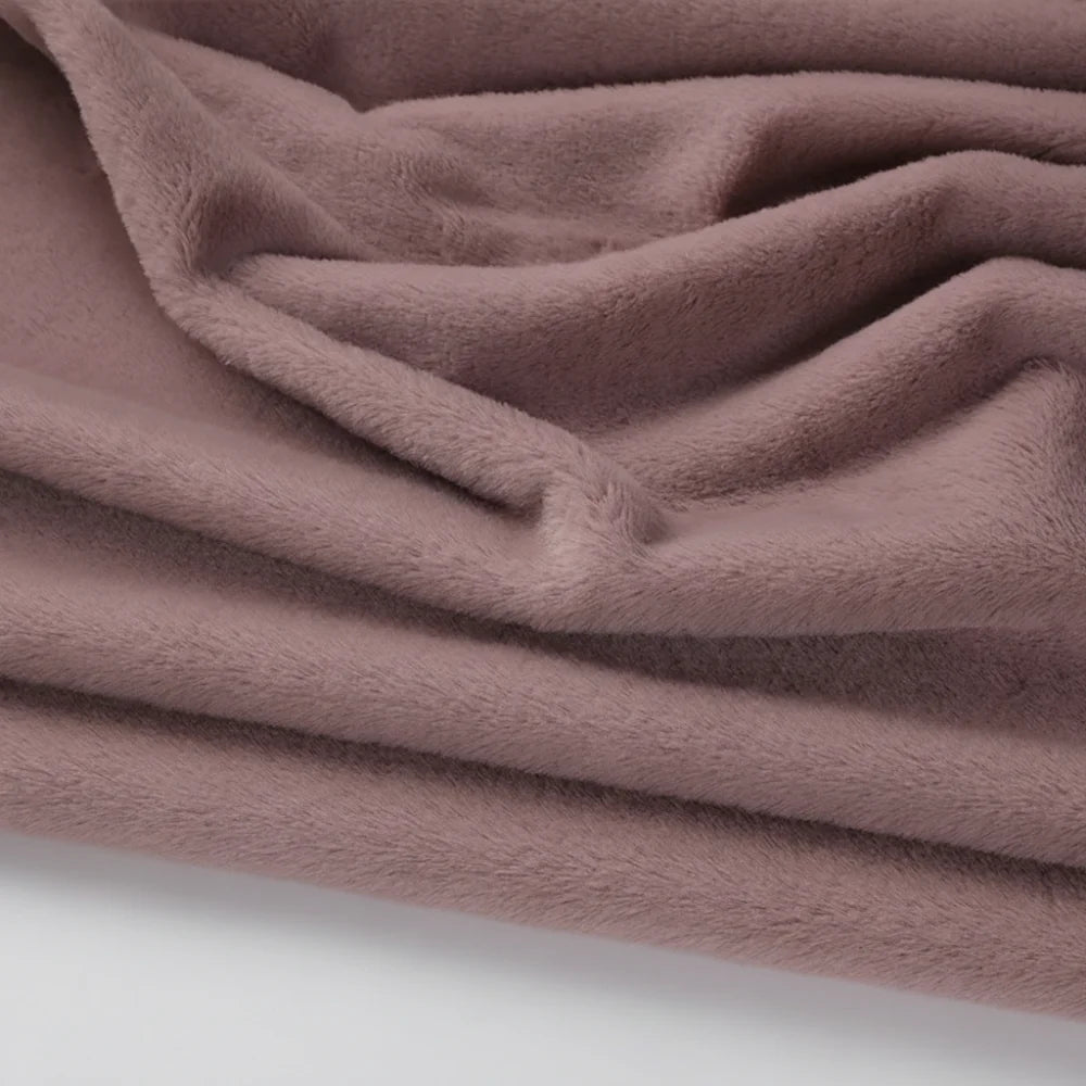 tissu fourrure douce peluche classique 50x50cm bleu marron gris beige rose vert blanc