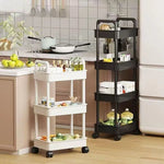 chariot rangement moderne 360° rotatif noir paniers respectueux environnement