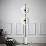 lampe sol marbre blanc noir moderne 11w 15w led 2700k 6000k vde