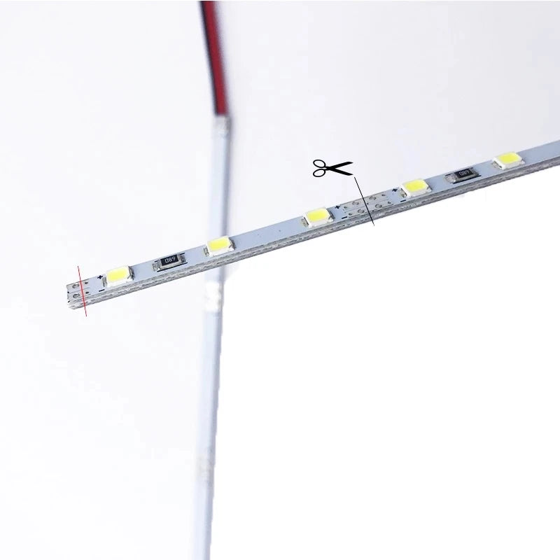 ruban led 12v 24v 4mm blanc chaud blanc moderne 50cm 36leds 60leds