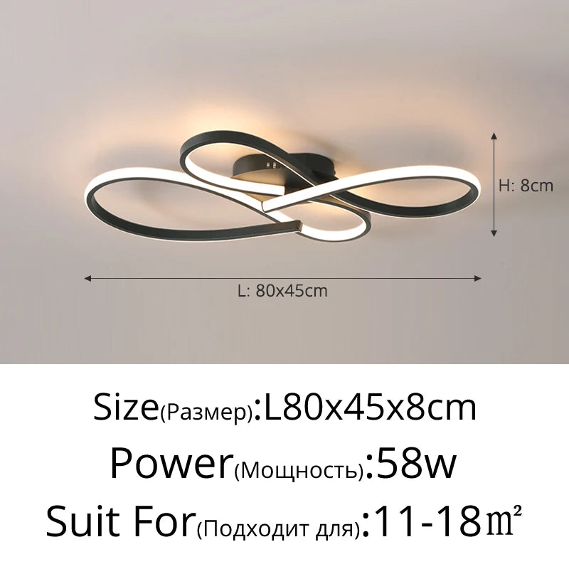 plafonnier led moderne blanc noir circulaire contemporain télécommande suspension intérieure decoration