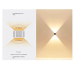 lampe solaire murale noire panneaux solaires intégrés contemporaine interrupteur pvc
