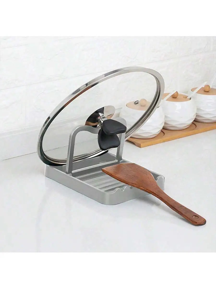 porte couverts adhésifs moderne couverts cuillère spatule marron clair gris noir cuisine anti déversement