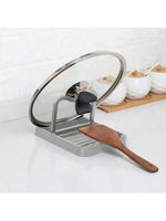 porte couverts adhésifs moderne couverts cuillère spatule marron clair gris noir cuisine anti déversement