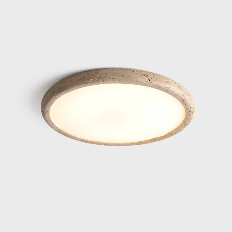 plafonnier led moderne minimaliste texture granulaire beige gris clair opacité murale interrupteur tactile