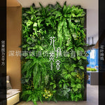 décoration murale artificielle herbe feuilles vertes moderne naturelle intérieure extérieure accrochable